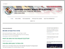 Tablet Screenshot of harfordvotes.info